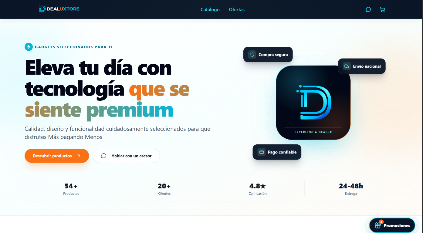 DEALUXTORE – Full-Stack Technology Ecommerce