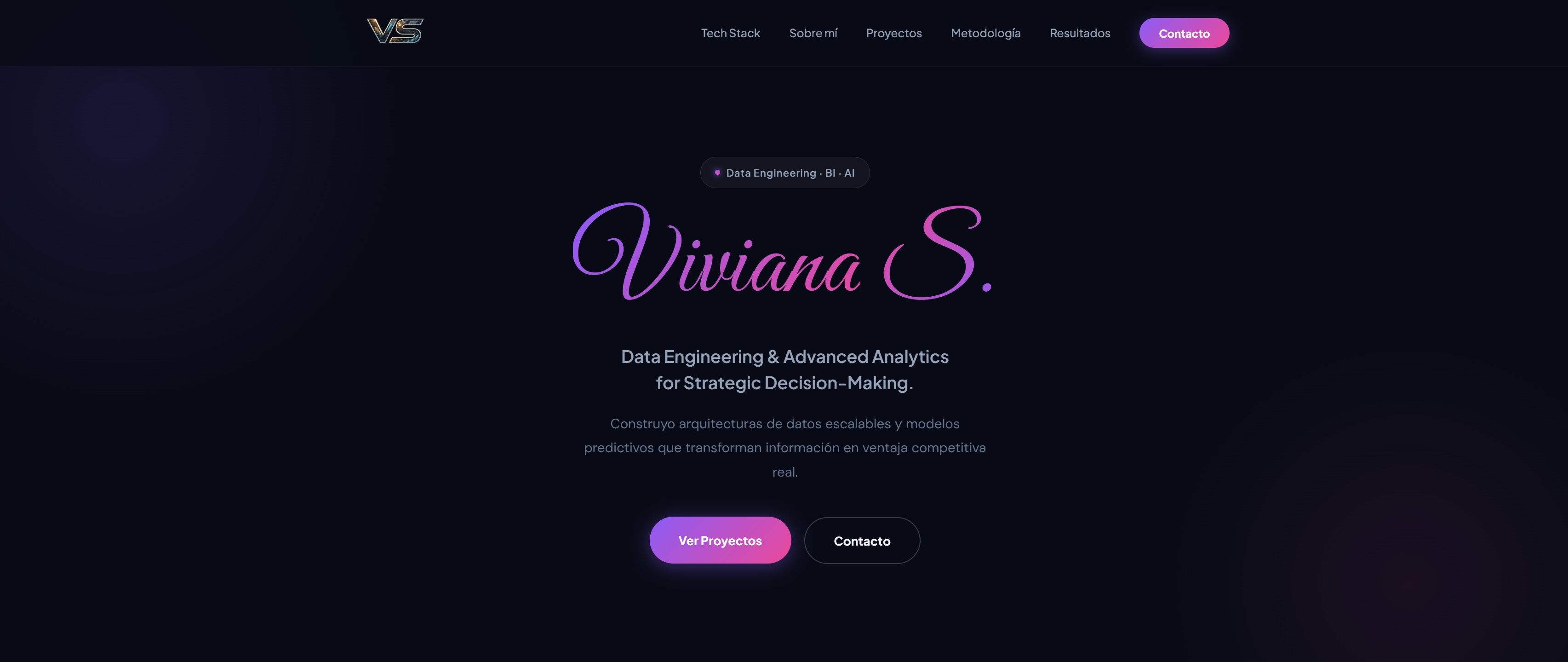Vivi – Professional Portfolio Website